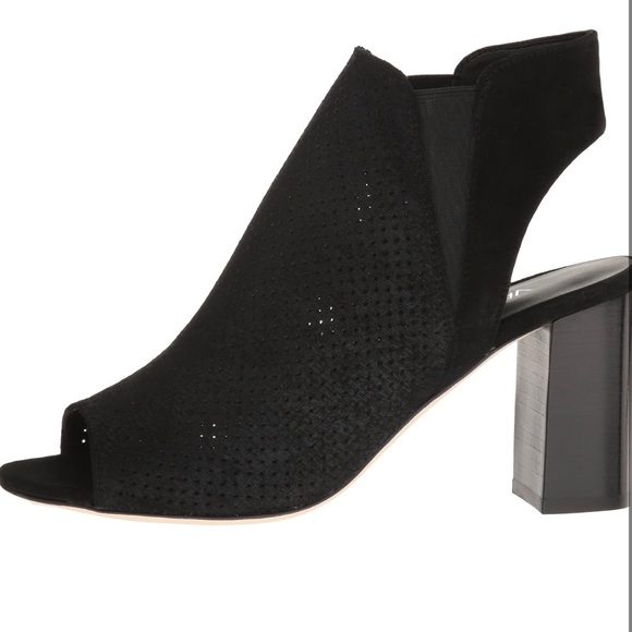 Vaneli Peep Toe Block Heels - Black - Size 9.5 - Picture 4 of 9